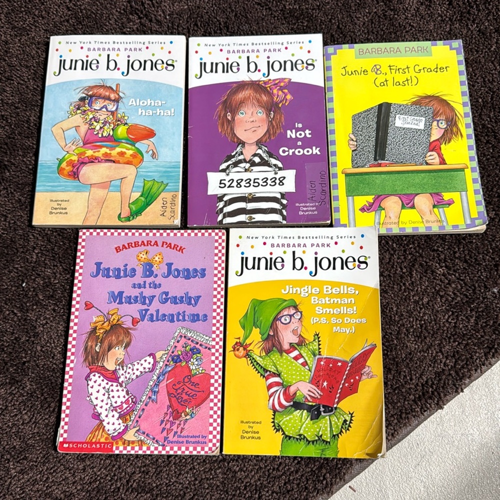 Set of 5 Junie B Jones books